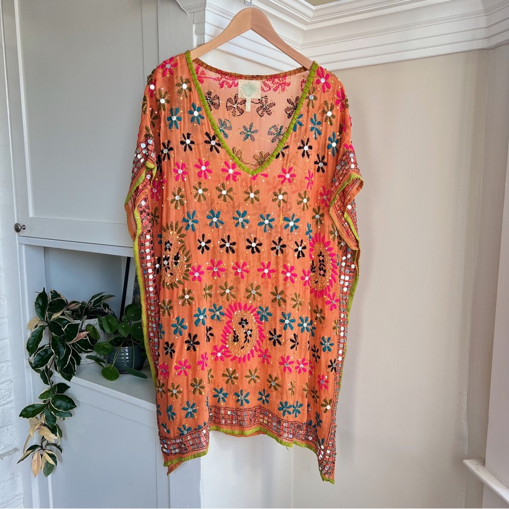 Handmade Mirror Work Embellished Tunic